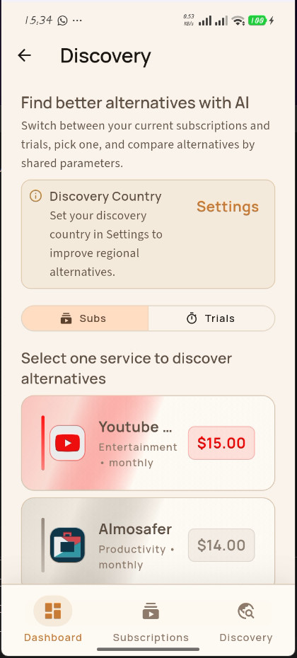 SubSense Pro Discovery